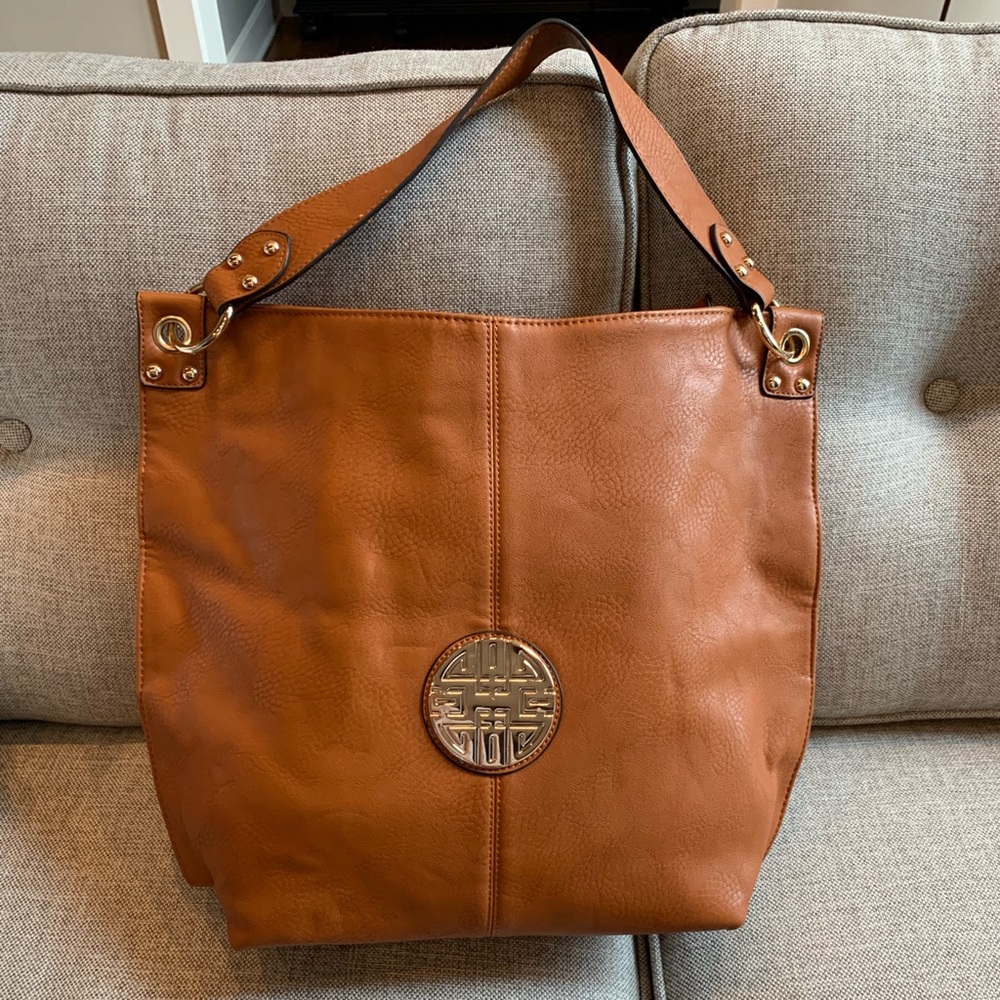 Large Chestnut Brown Trendy hobo shoulder-bag